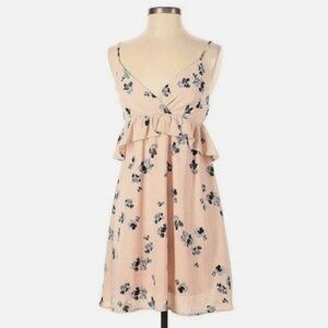 NWT Karlie Floral Babydoll Dress Small Flowy Cami Ruffle Boutique